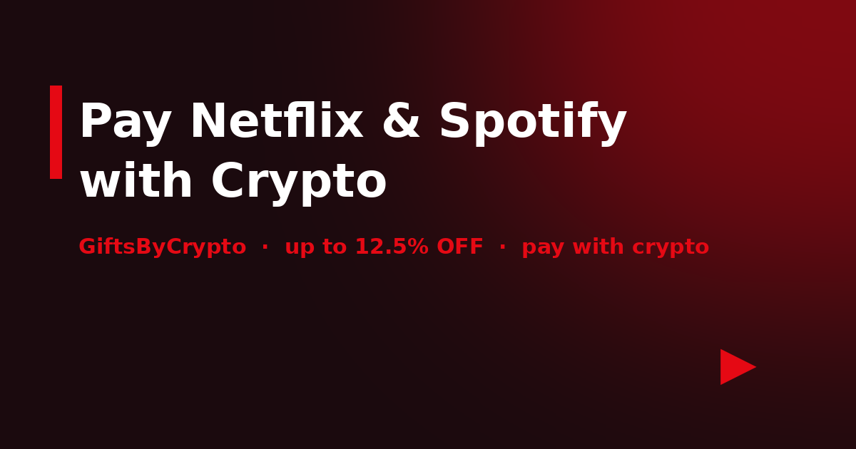 Pay for Netflix and Spotify with Crypto: The 2026 Method