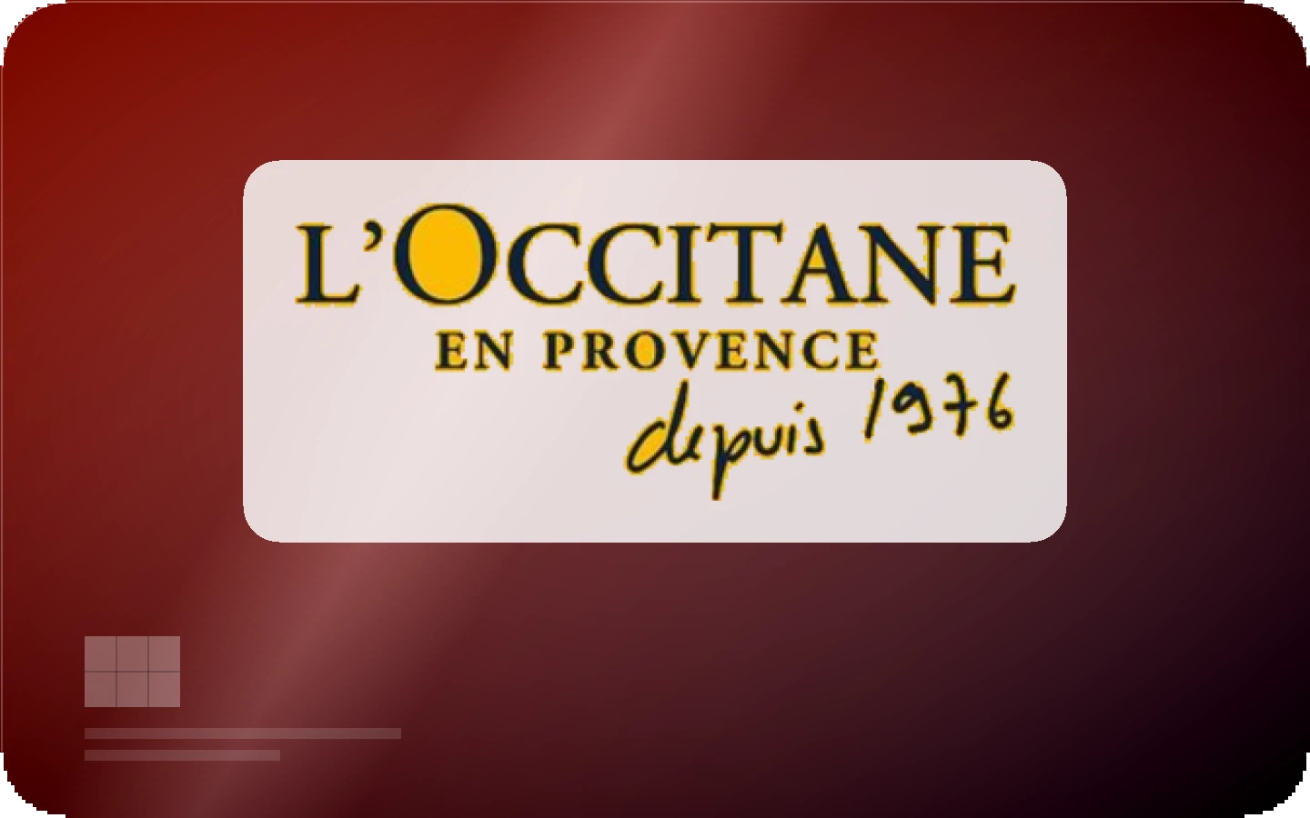 L'Occitane gift card